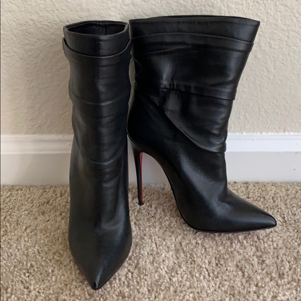 Christian Louboutin Ishtar ruched booties